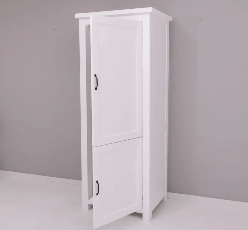 Einbauschrank für Kühlschrank aus Massivholz | Kühlumbauschrank für Kühl-Gefrierkombination
