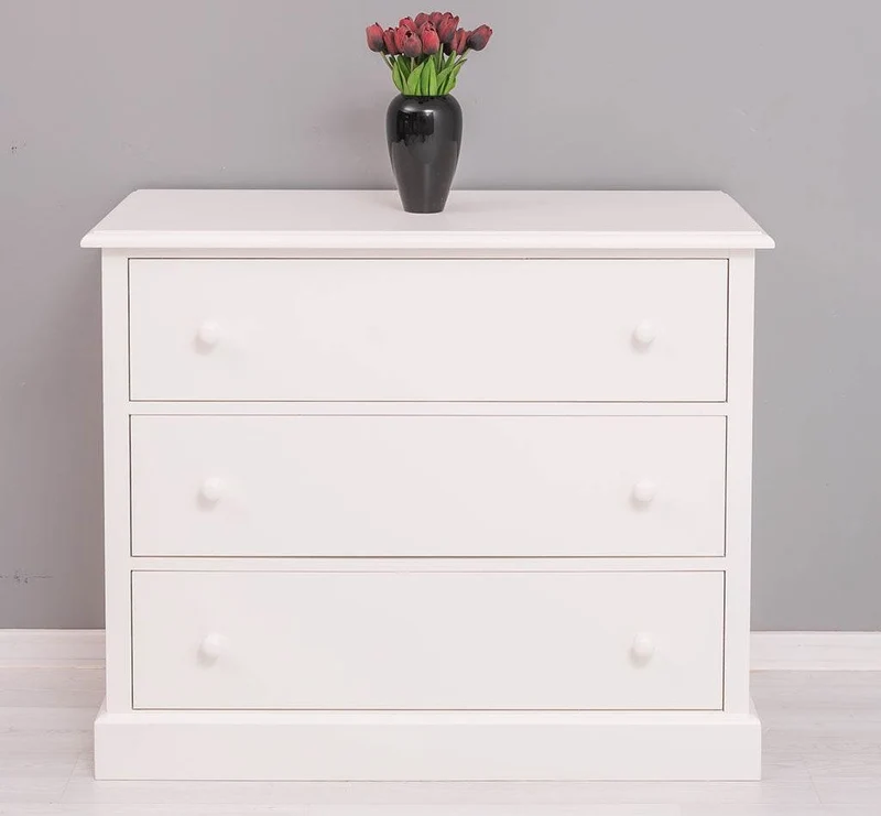 Kommode aus Massivholz mit 3 Schubladen | Sideboard in verschiedenen Farben
