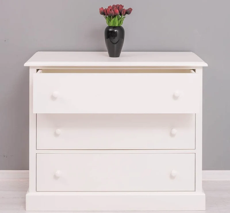 Kommode aus Massivholz mit 3 Schubladen | Sideboard in verschiedenen Farben