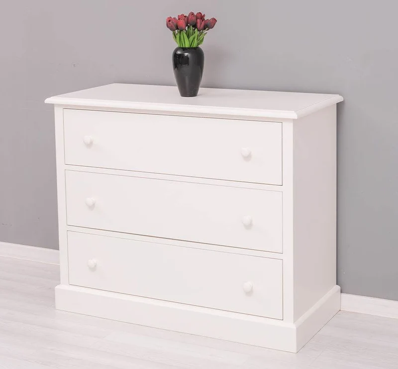 Kommode aus Massivholz mit 3 Schubladen | Sideboard in verschiedenen Farben