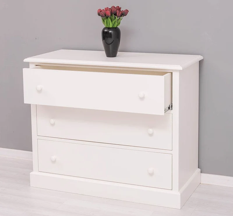 Kommode aus Massivholz mit 3 Schubladen | Sideboard in verschiedenen Farben
