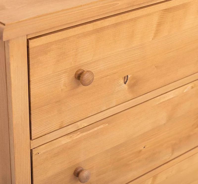 Kommode aus Massivholz mit 3 Schubladen | Sideboard in verschiedenen Farben
