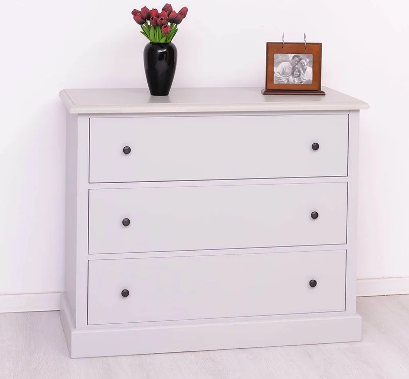 Kommode aus Massivholz mit 3 Schubladen | Sideboard in verschiedenen Farben