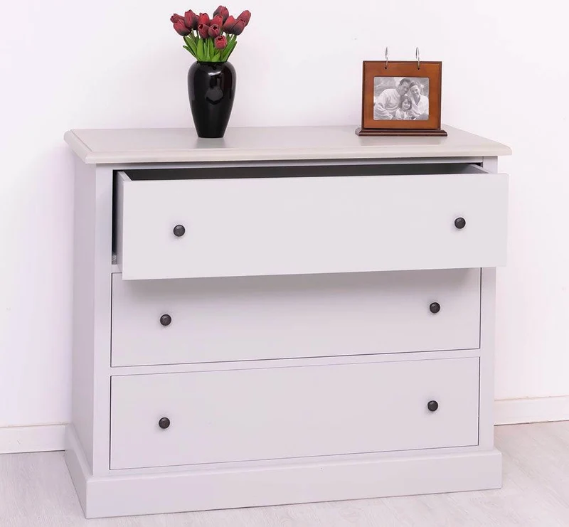 Kommode aus Massivholz mit 3 Schubladen | Sideboard in verschiedenen Farben