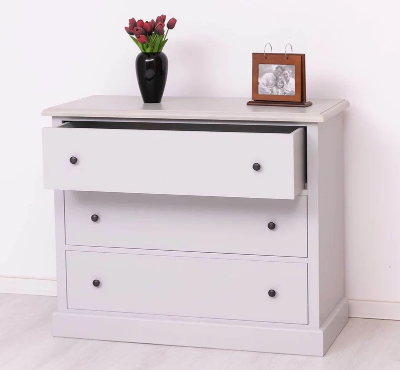 Kommode aus Massivholz mit 3 Schubladen | Sideboard in verschiedenen Farben