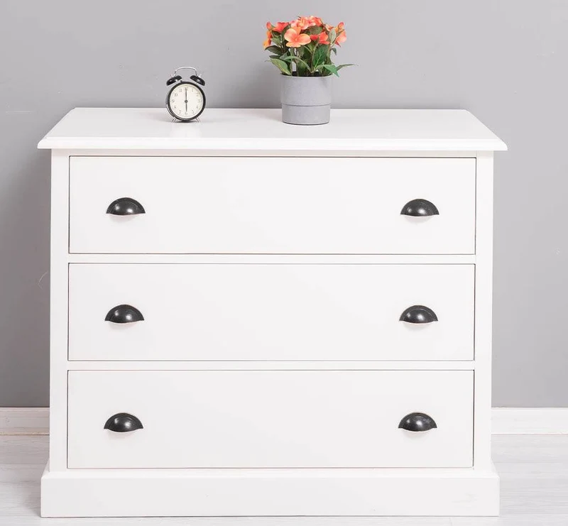 Kommode aus Massivholz mit 3 Schubladen | Sideboard in verschiedenen Farben