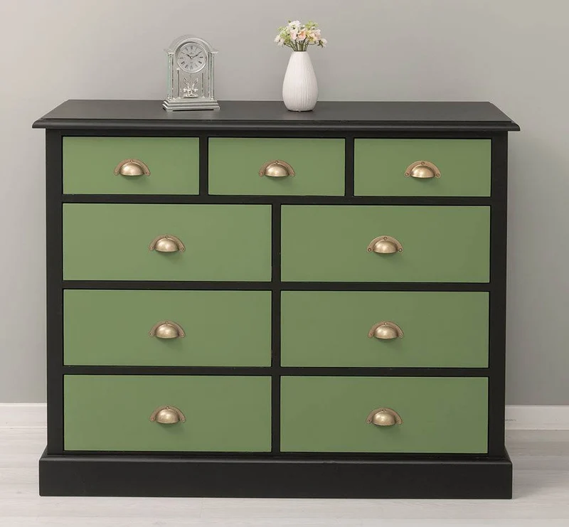 Kommode aus Massivholz | Sideboard mit 9 Schubladen