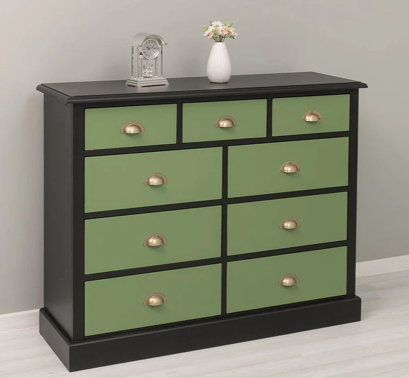Kommode aus Massivholz | Sideboard mit 9 Schubladen