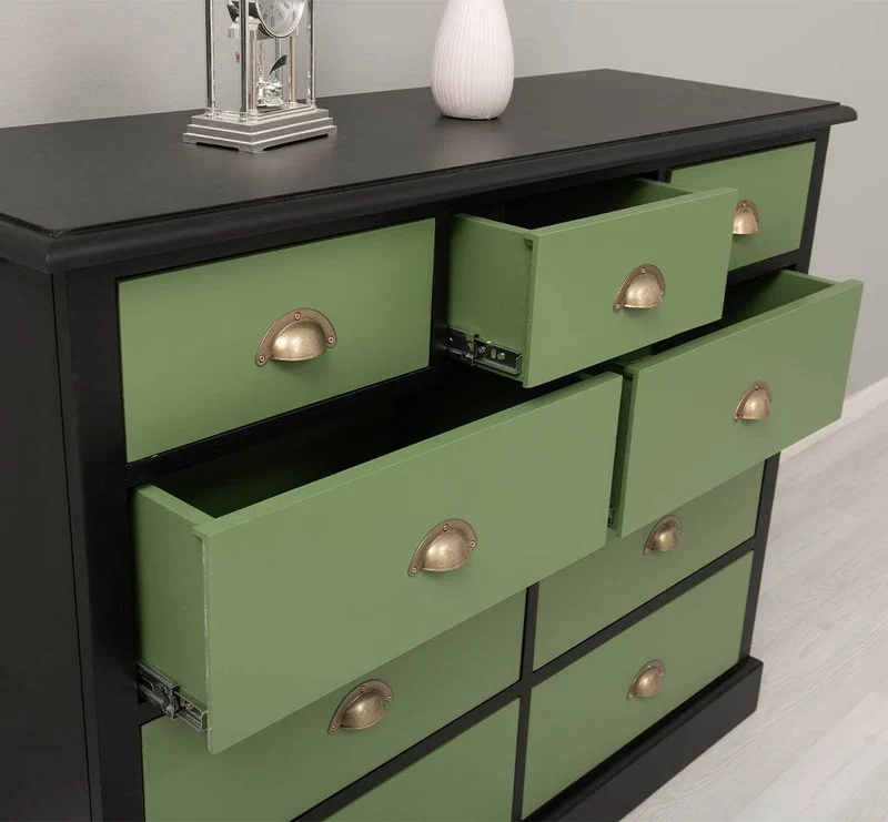 Kommode aus Massivholz | Sideboard mit 9 Schubladen