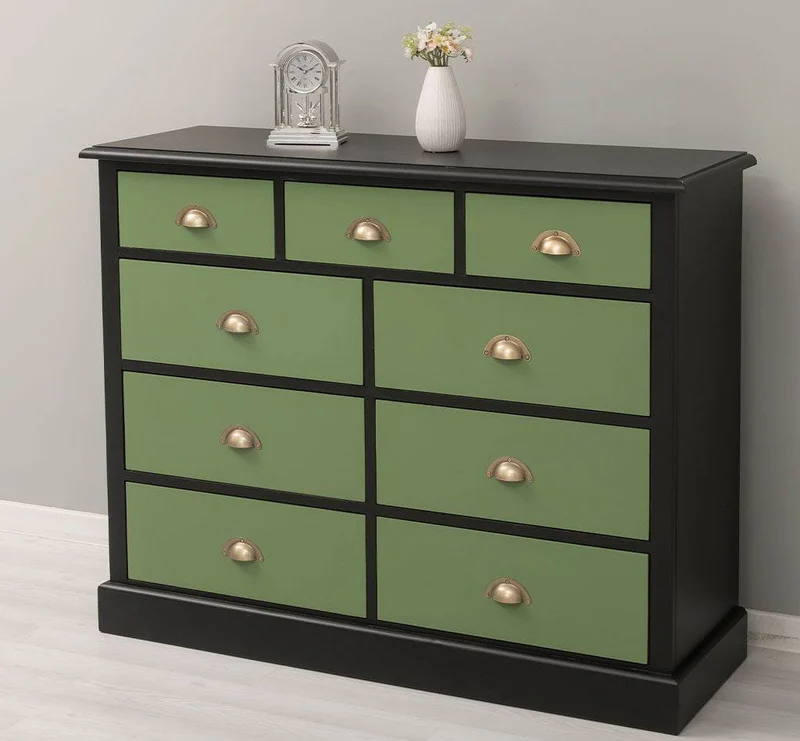 Kommode aus Massivholz | Sideboard mit 9 Schubladen