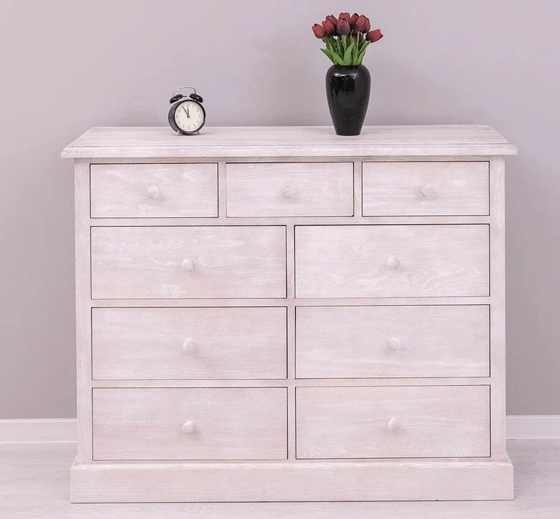 Kommode aus Massivholz | Sideboard mit 9 Schubladen