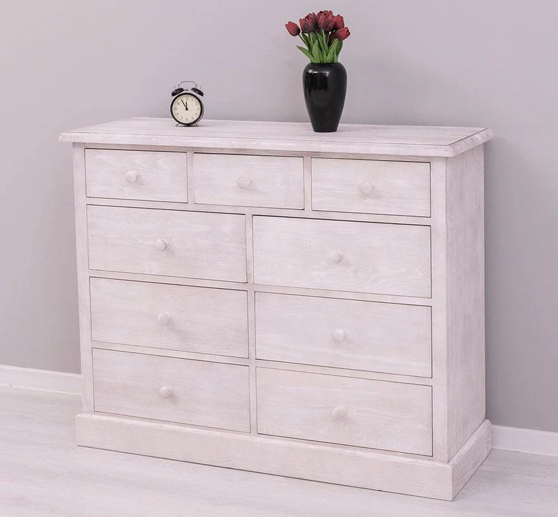 Kommode aus Massivholz | Sideboard mit 9 Schubladen