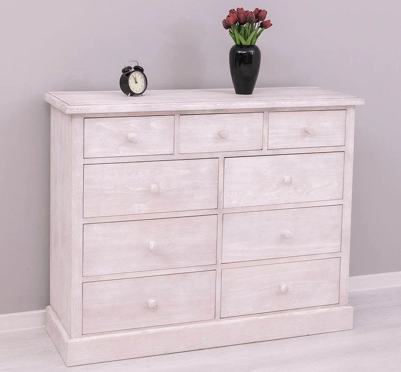 Kommode aus Massivholz | Sideboard mit 9 Schubladen