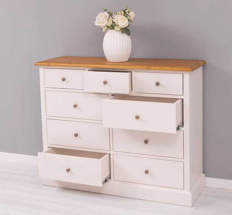 Kommode aus Massivholz | Sideboard mit 9 Schubladen