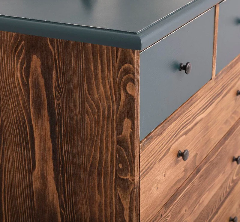 Landhauskommode aus Massivholz - Sideboard mit 5 Schubladen