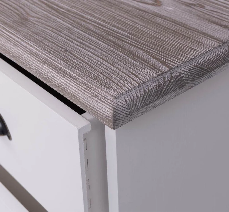 Landhauskommode aus Massivholz - Sideboard mit 5 Schubladen