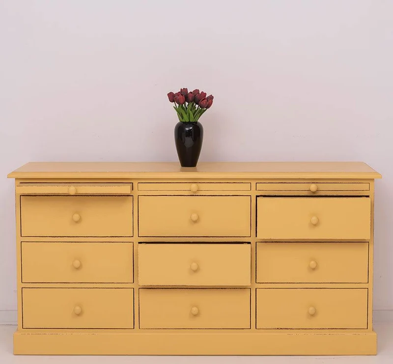 Große Landhauskommode mit neun Schubladen - Sideboard in verschiedenen Farben