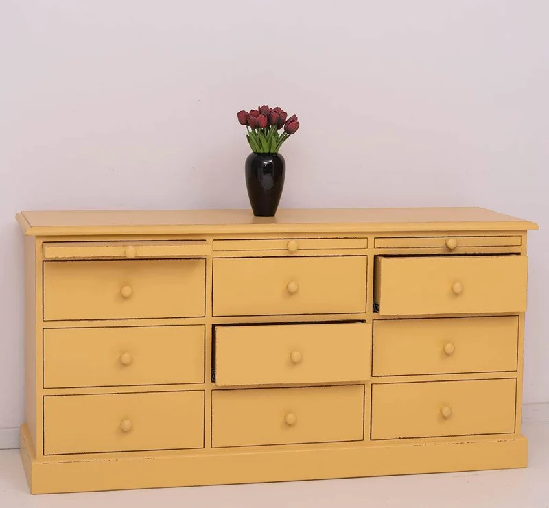 Große Landhauskommode mit neun Schubladen - Sideboard in verschiedenen Farben