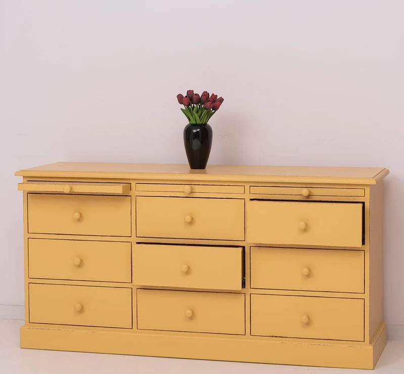 Große Landhauskommode mit neun Schubladen - Sideboard in verschiedenen Farben
