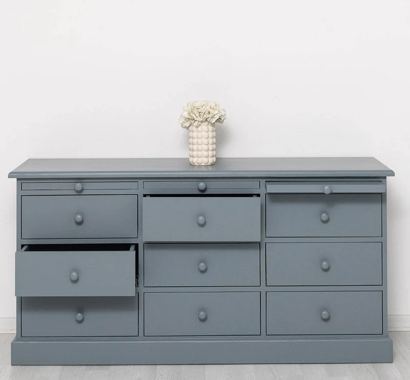 Große Landhauskommode mit neun Schubladen - Sideboard in verschiedenen Farben