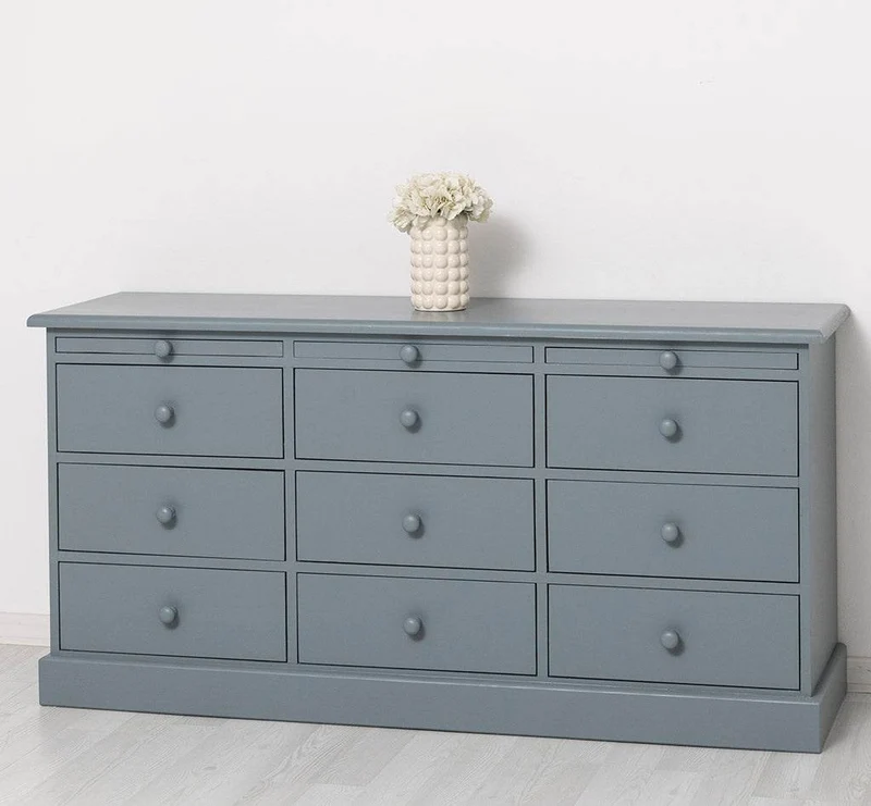 Große Landhauskommode mit neun Schubladen - Sideboard in verschiedenen Farben