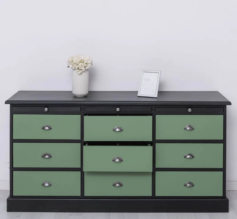 Große Landhauskommode mit neun Schubladen - Sideboard in verschiedenen Farben