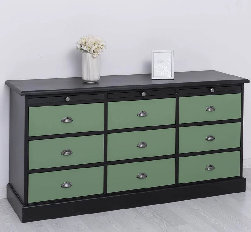 Große Landhauskommode mit neun Schubladen - Sideboard in verschiedenen Farben