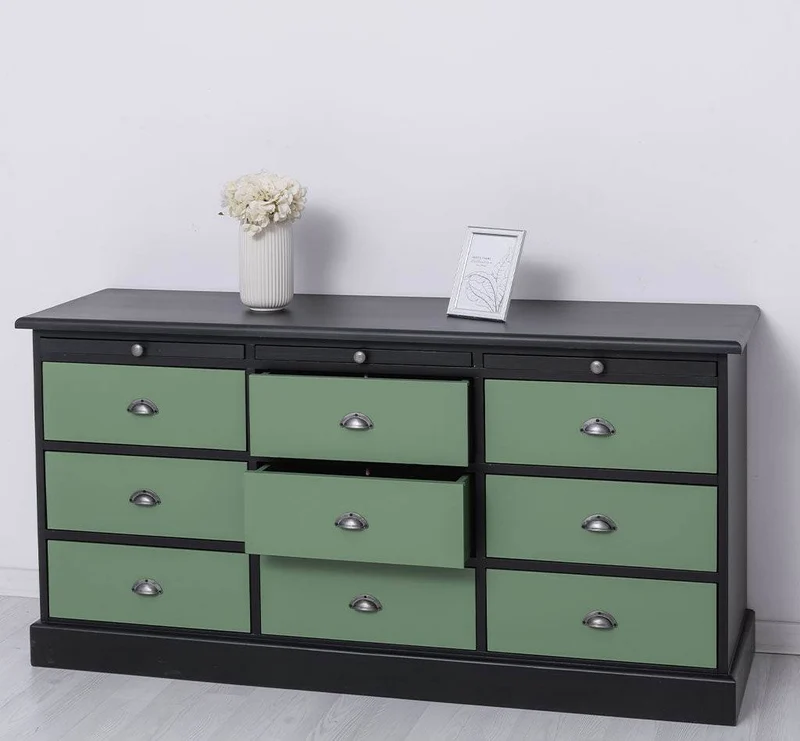 Große Landhauskommode mit neun Schubladen - Sideboard in verschiedenen Farben