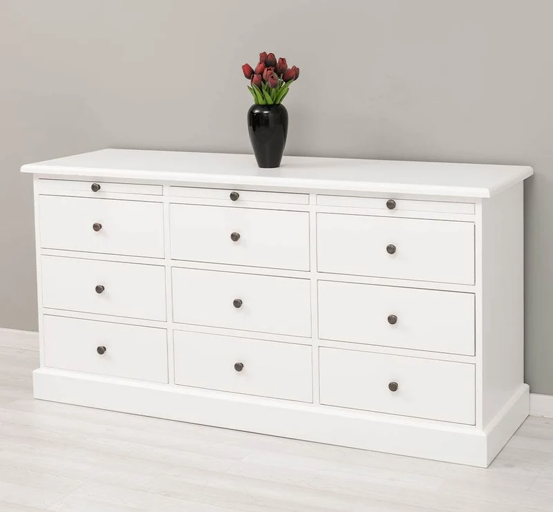 Große Landhauskommode mit neun Schubladen - Sideboard in verschiedenen Farben
