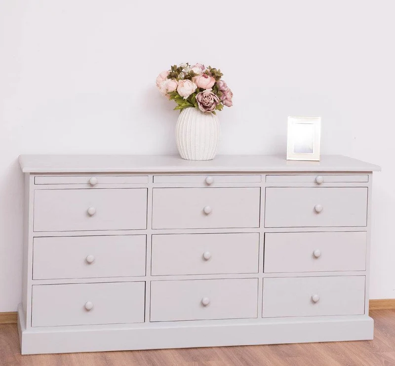 Große Landhauskommode mit neun Schubladen - Sideboard in verschiedenen Farben