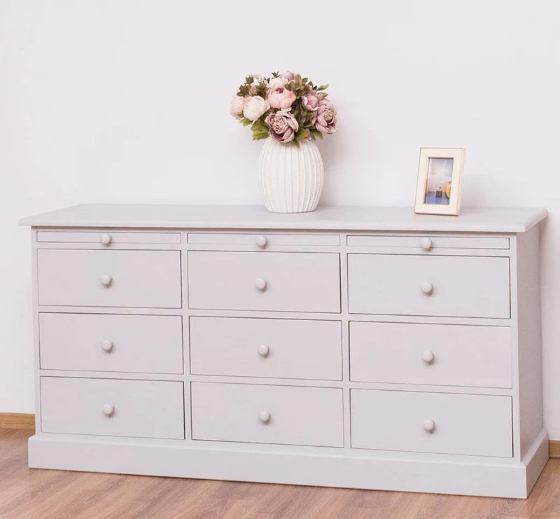 Große Landhauskommode mit neun Schubladen - Sideboard in verschiedenen Farben
