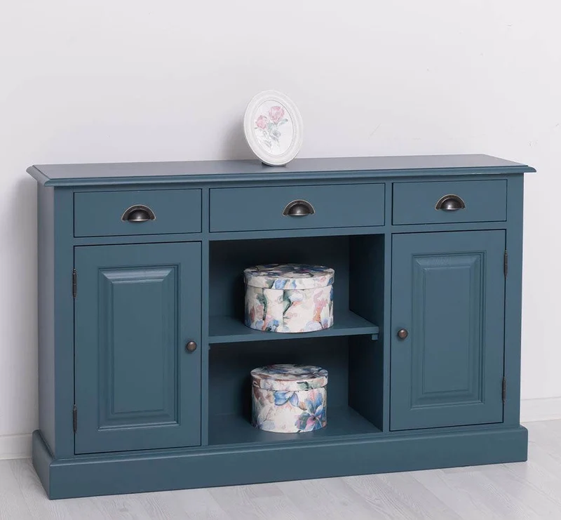 Massives Landhaus Sideboard mit 3 Schubladen & 2 Schränken