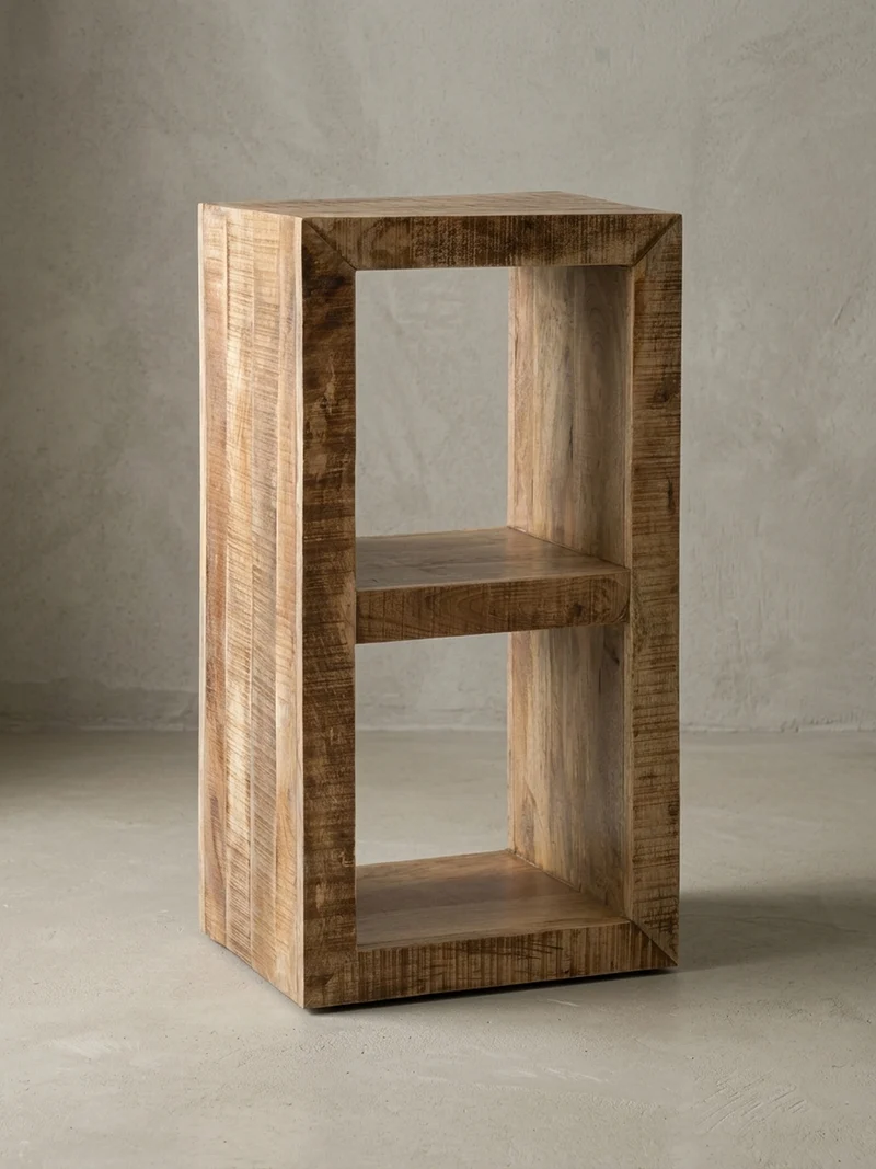 Regal Massivholz Mango Cubeform Vintage