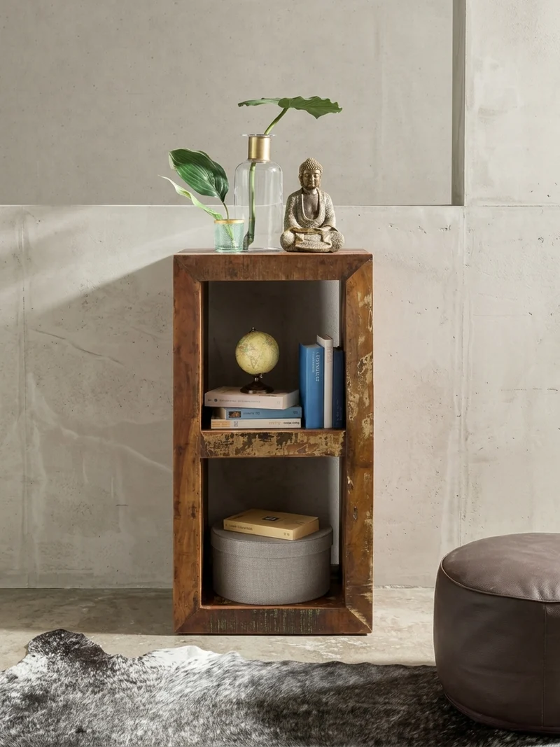 Regal Massivholz Mango Cubeform Vintage