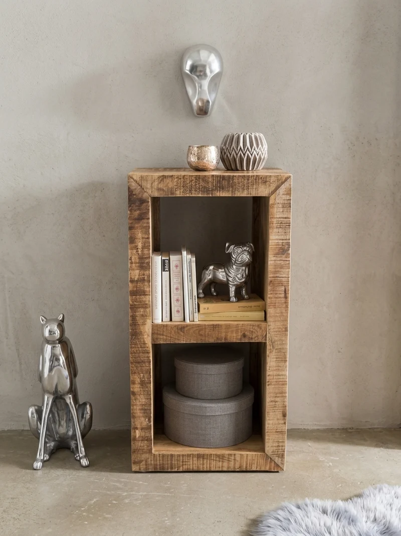 Regal Massivholz Mango Cubeform Vintage