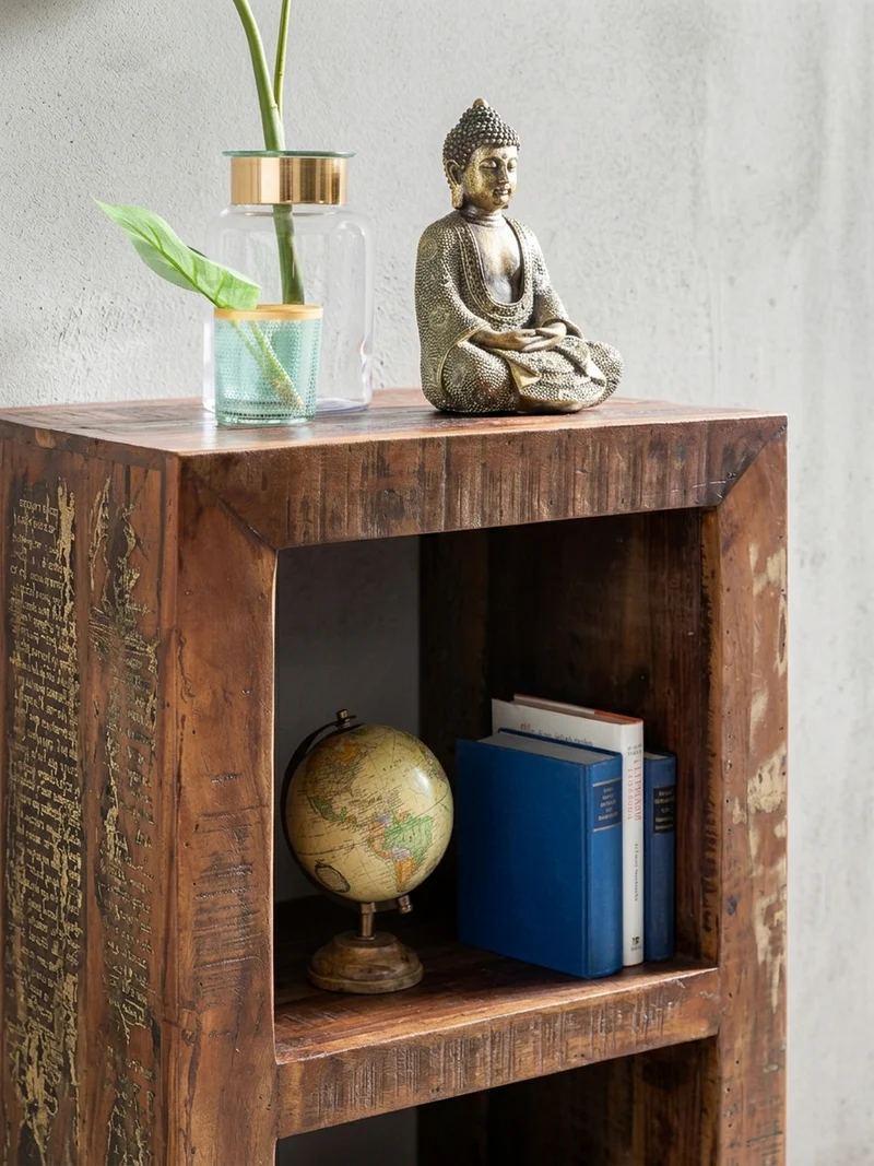 Regal Massivholz Mango Cubeform Vintage