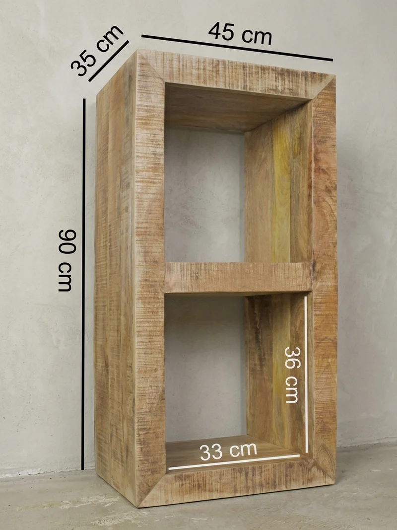 Regal Massivholz Mango Cubeform Vintage