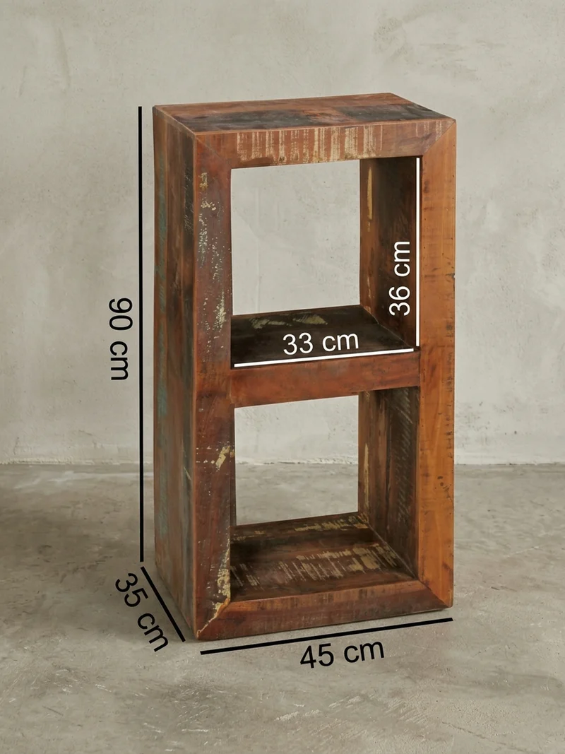 Regal Massivholz Mango Cubeform Vintage