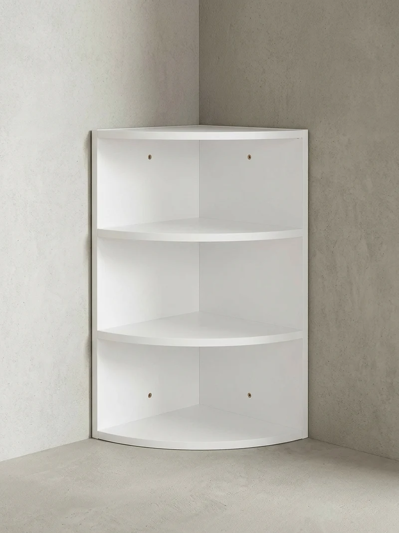 Eckregal MDF Runder Front Modern
