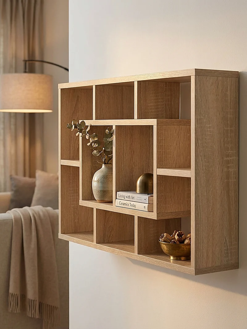 Wandregal MDF Melaminbeschichtet Modern