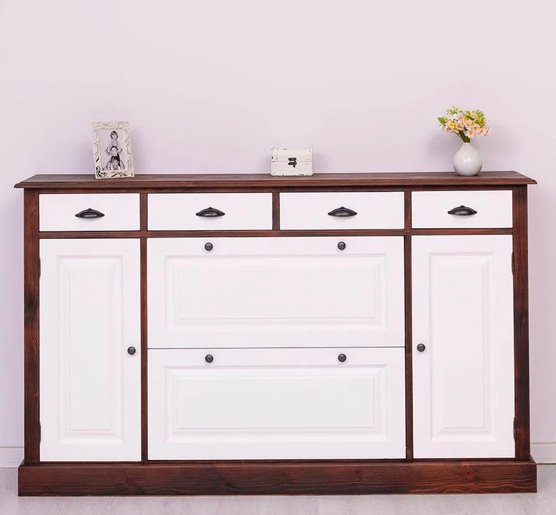 Landhauskommode aus Massivholz mit Schuhschrank - in verschiedenen Farben