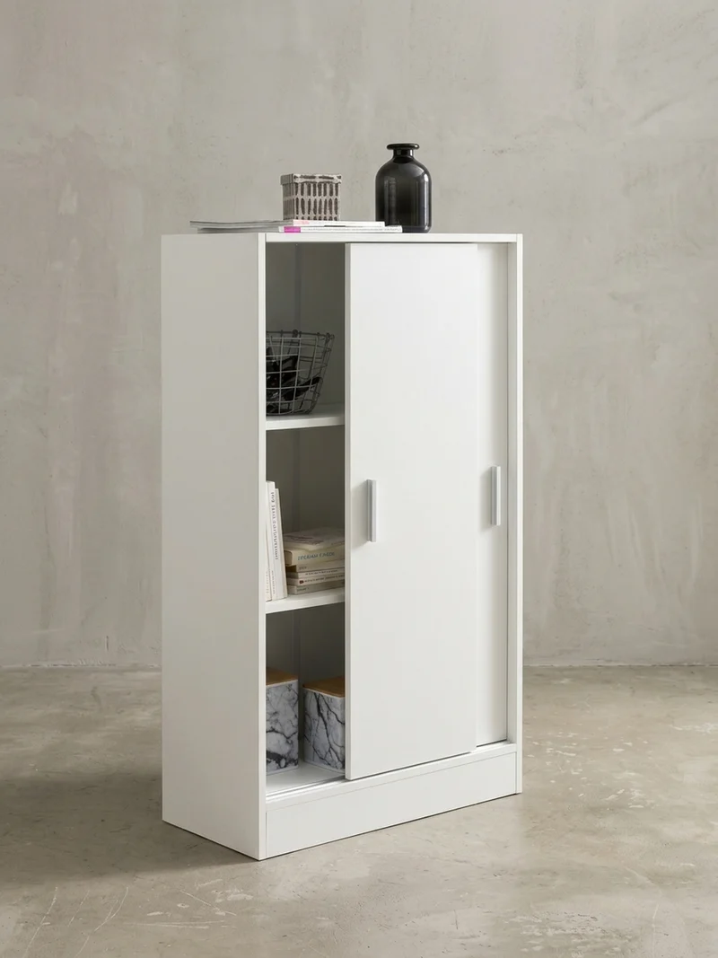 Aktenschrank – Holz, Weiß, 60x107,5x28,5 cm, wasserabweisend & kratzfest, modern