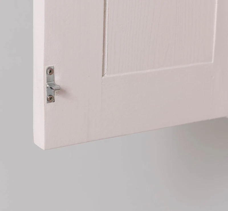 Waschbeckenschrank aus Massivholz | Hängeschrank mit Spiegel