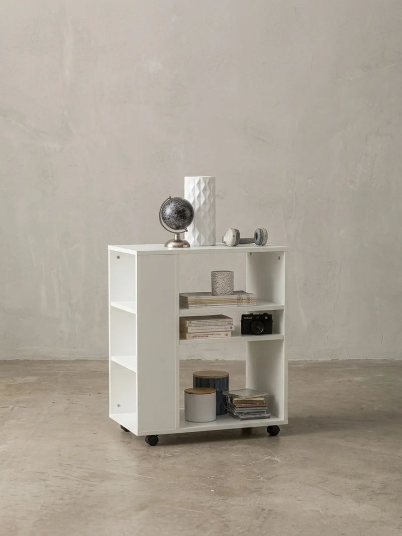 Regal Multifunktional Mit Rollen Modern