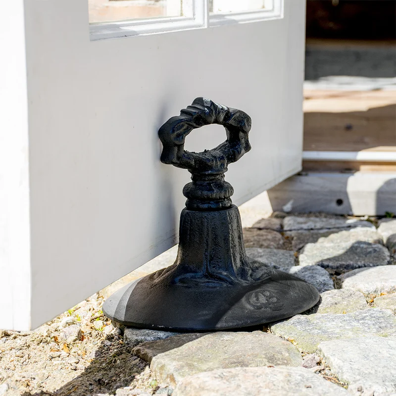 Ornamentiert Türstopper aus Gusseisen 18 x 18 cm - Mikaela