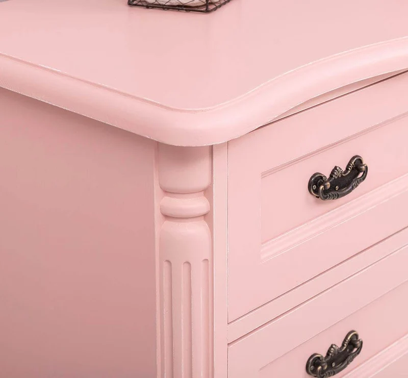 Vintage Sideboard aus Massivholz mit 3 Schubladen | Kommode mit geschwungenen Füßen