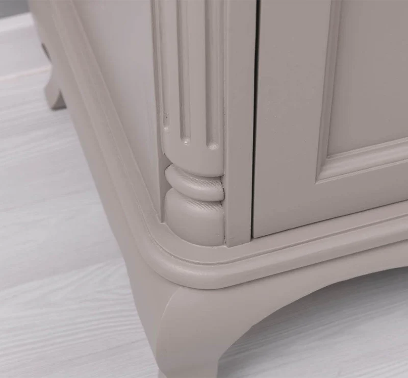 Großes Barock TV Sideboard mit 2 Türen - geschwungene Kommode