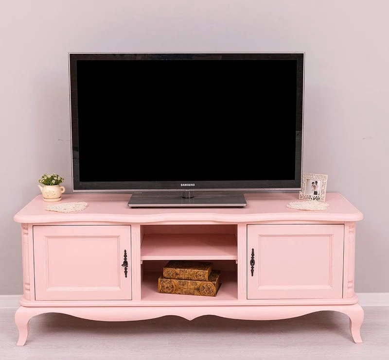 Großes Barock TV Sideboard mit 2 Türen - geschwungene Kommode