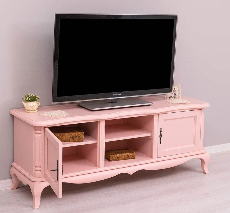 Großes Barock TV Sideboard mit 2 Türen - geschwungene Kommode