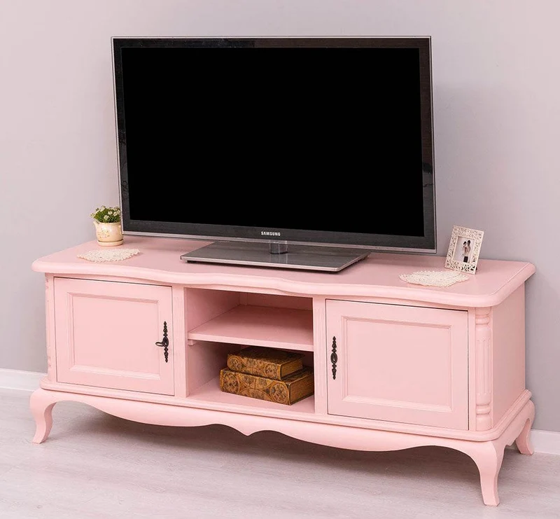 Großes Barock TV Sideboard mit 2 Türen - geschwungene Kommode